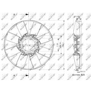 Слика 1 на Вентилатор за радиатор NRF 49806
