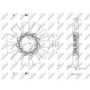 Слика 1 на Вентилатор за радиатор NRF 49824