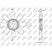 Слика 1 на Вентилатор за радиатор NRF 49835