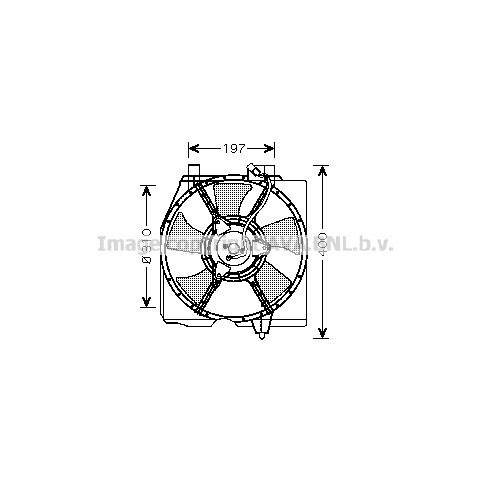 Слика на Вентилатор за радиатор PRASCO MZ7534 за Mazda 323 C (BA) 1.5 16V - 88 коњи бензин