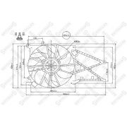 Слика 1 $на Вентилатор за радиатор STELLOX 29-99244-SX