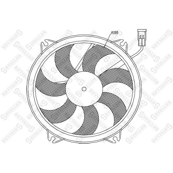 Слика на Вентилатор за радиатор STELLOX 29-99277-SX