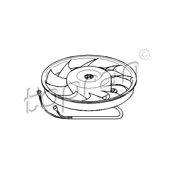 Слика на Вентилатор за радиатор TOPRAN 103 774
