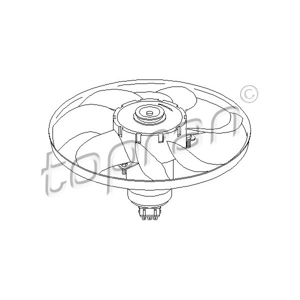 Слика на Вентилатор за радиатор TOPRAN 107 711
