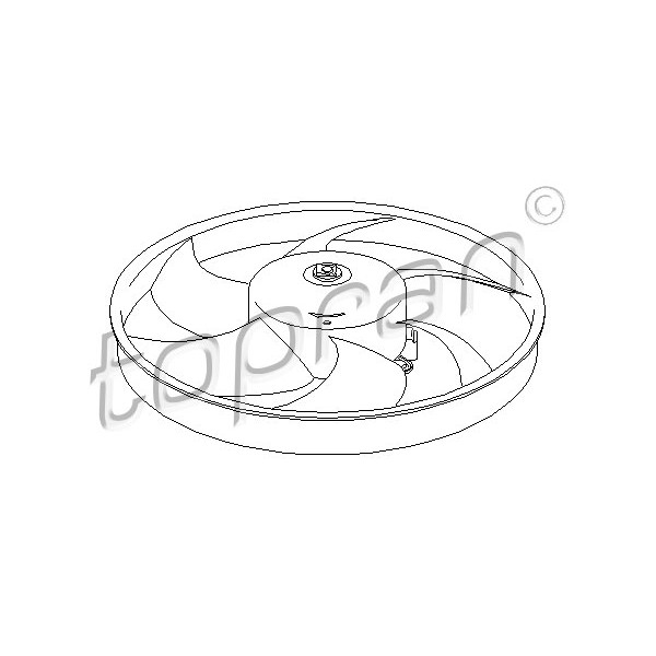 Слика на Вентилатор за радиатор TOPRAN 721 518 за Citroen Xsara Break N2 1.9 TD - 90 коњи дизел