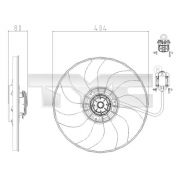Слика 1 на Вентилатор за радиатор TYC 825-0019