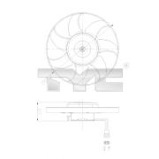 Слика 1 на Вентилатор за радиатор TYC 837-0025