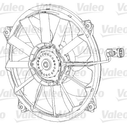 Слика на Вентилатор за радиатор VALEO 696091 за Citroen DS5 Hatchback 1.6 HDi 120 - 120 коњи дизел