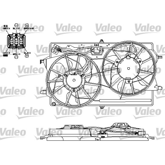 Слика на Вентилатор за радиатор VALEO 696153