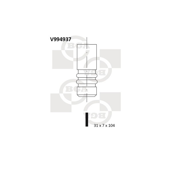 Слика на вентил всисен BGA V994937 за Volvo S70 Saloon (P80) 2.3 - 241 коњи бензин