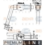 Слика 1 на вентил за регулирање на разладна течност HELLA BEHR  SERVICE  PREMIUM LINE 9XL 351 328-121