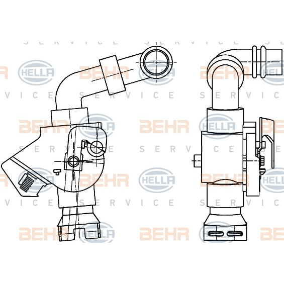 Слика на вентил за регулирање на разладна течност HELLA BEHR  SERVICE  PREMIUM LINE 9XL 351 341-061 за камион MAN TGS 18.400 FAK, FAK-L, FALK, FALK-L, FHLK, FHLK/M - 400 коњи дизел