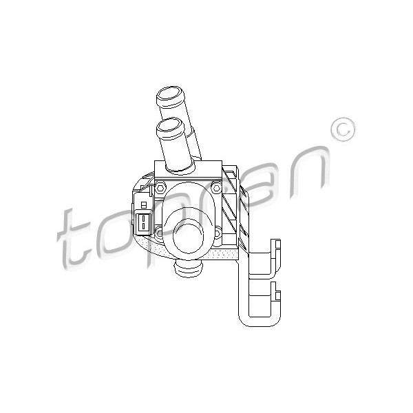 Слика на вентил за регулирање на разладна течност TOPRAN 302 792 за Ford Fiesta 3 (gfj) 1.0 - 45 коњи бензин