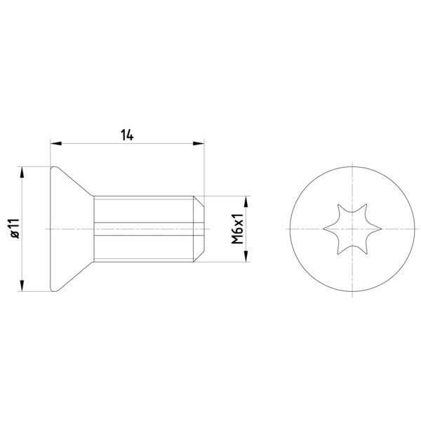 Слика на винт, сопирачки диск HELLA 8DZ 355 209-121 за Citroen C15 BOX VD 1.1 - 54 коњи бензин