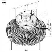 Слика 3 $на Виско вентилатор JAPANPARTS VC-101