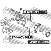 Слика 1 на водач, сопирачки апарат FEBEST 0174-ACV40LR