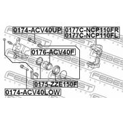 Слика 2 на водач, сопирачки апарат FEBEST 0174-ACV40UP