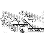 Слика 2 на водач, сопирачки апарат FEBEST 0174-NZE120F