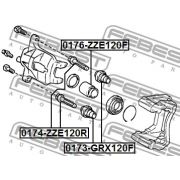 Слика 2 на водач, сопирачки апарат FEBEST 0174-ZZE120R