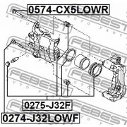 Слика 2 $на Водач, сопирачки апарат FEBEST 0274-J32LOWF