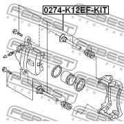 Слика 2 на водач, сопирачки апарат FEBEST 0274-K12EF-KIT