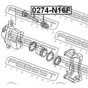 Слика 2 на водач, сопирачки апарат FEBEST 0274-N16F