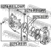 Слика 2 на водач, сопирачки апарат FEBEST 0274-R51UPF