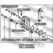 Слика 2 на водач, сопирачки апарат FEBEST 0474-K94WLOWR