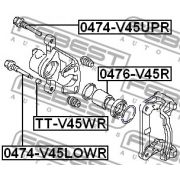 Слика 2 на водач, сопирачки апарат FEBEST 0474-V45LOWR