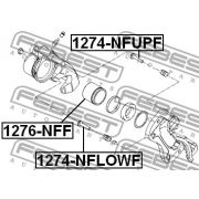 Слика 2 на водач, сопирачки апарат FEBEST 1274-NFUPF