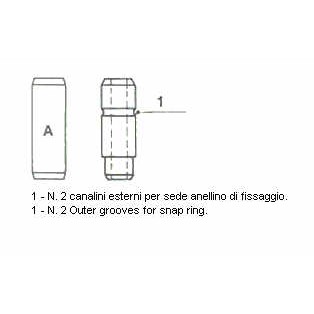 Слика на Водач на вентил METELLI Standard 01-1275