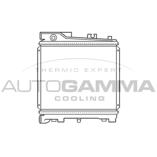 Слика на Воден радиатор (ладник) AUTOGAMMA 100102
