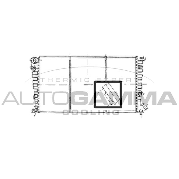 Слика на Воден радиатор (ладник) AUTOGAMMA 100160