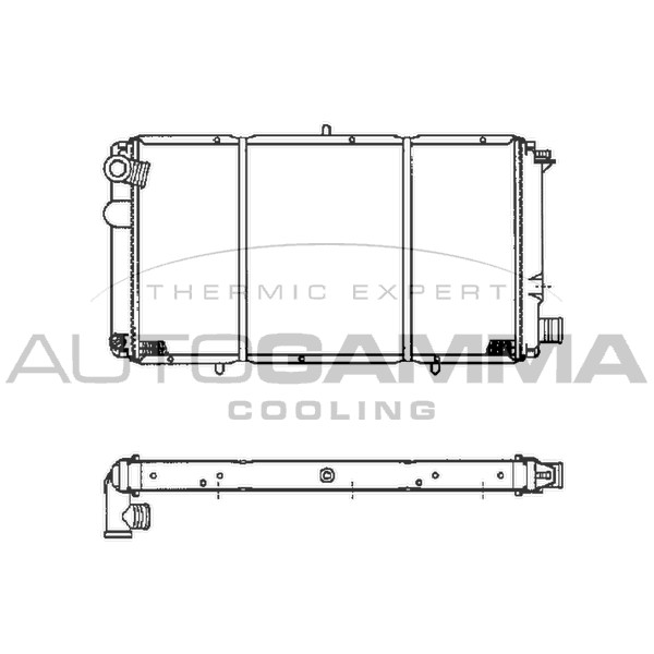 Слика на Воден радиатор (ладник) AUTOGAMMA 100170