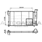 Слика 1 $на Воден радиатор (ладник) AUTOGAMMA 100229
