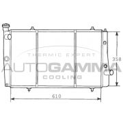 Слика 1 $на Воден радиатор (ладник) AUTOGAMMA 100445