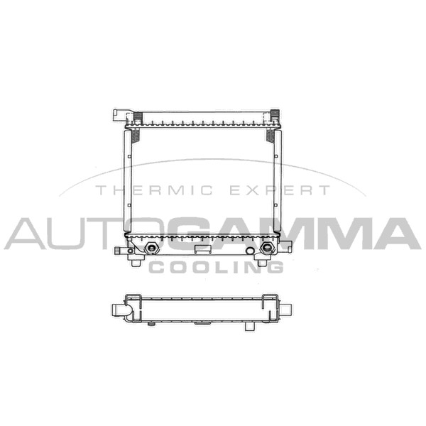 Слика на Воден радиатор (ладник) AUTOGAMMA 100541