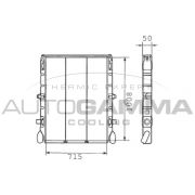 Слика 1 $на Воден радиатор (ладник) AUTOGAMMA 400090