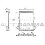 Слика 1 $на Воден радиатор (ладник) AUTOGAMMA 400270