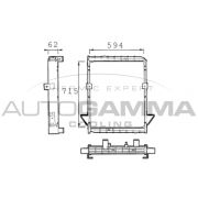 Слика 1 $на Воден радиатор (ладник) AUTOGAMMA 400276
