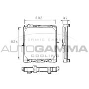 Слика 1 $на Воден радиатор (ладник) AUTOGAMMA 401468