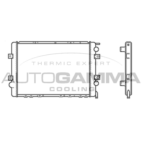 Слика на Воден радиатор (ладник) AUTOGAMMA 403626