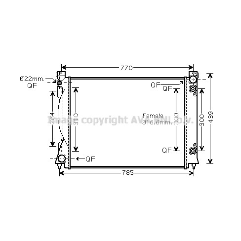 Слика на Воден радиатор (ладник) AVA QUALITY COOLING AI2236