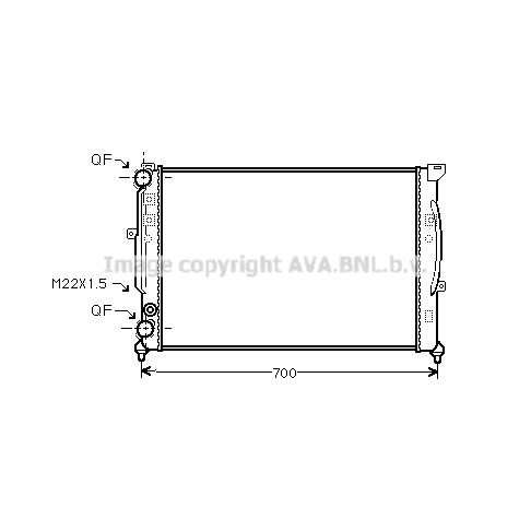 Слика на Воден радиатор (ладник) AVA QUALITY COOLING AIA2123