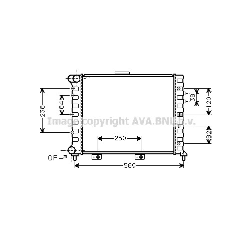 Слика на Воден радиатор (ладник) AVA QUALITY COOLING AL2069