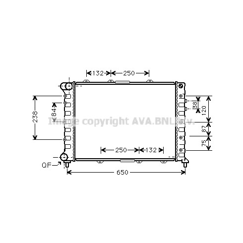 Слика на Воден радиатор (ладник) AVA QUALITY COOLING ALA2038