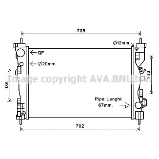 Слика на Воден радиатор (ладник) AVA QUALITY COOLING ALA2119