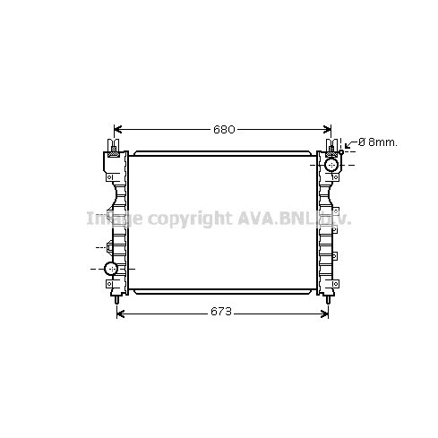 Слика на Воден радиатор (ладник) AVA QUALITY COOLING AU2174