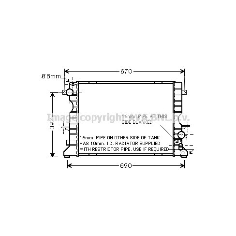 Слика на Воден радиатор (ладник) AVA QUALITY COOLING AU2184