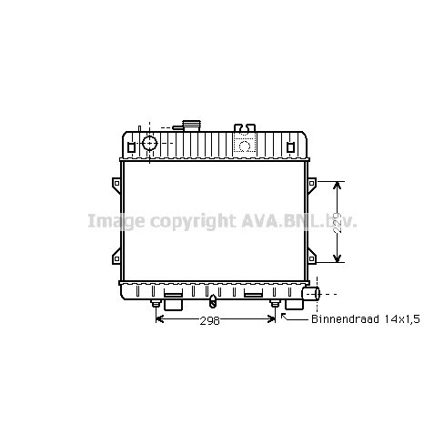 Слика на Воден радиатор (ладник) AVA QUALITY COOLING BW2071